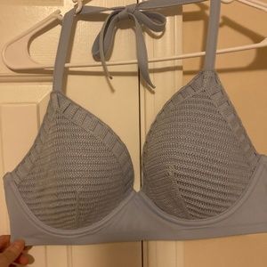 Sky Blue Size 38d Crochet Shade and Shore Bikini Top